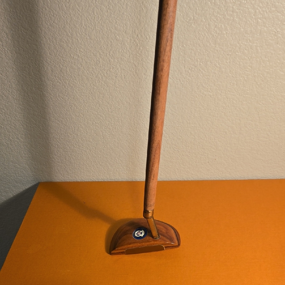 35 Inch GOLF DESIGN Woodie Golf Putter with Thunderbird Logo Made In The USA